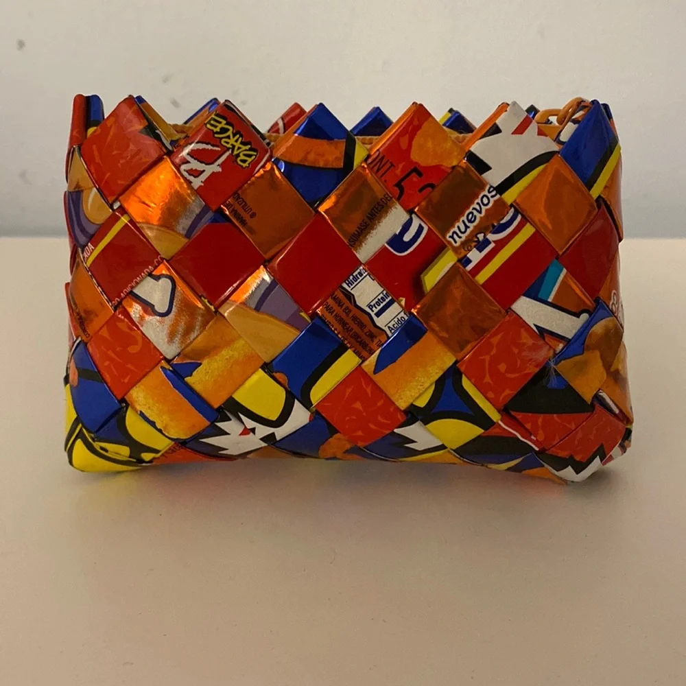 Small Candy/Chip Wrapper Zipper Pouch - Picture 1 of 4